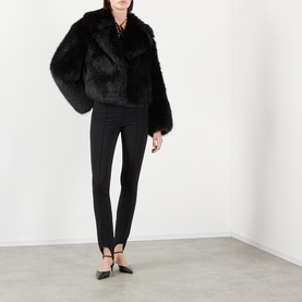 Samara Faux Shearling Cropped Jacket