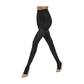 Merino Pattern Tights Black