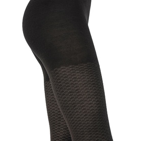 Merino Pattern Tights Black