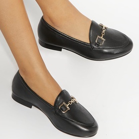Glair Wide Fit Buckle Loafers