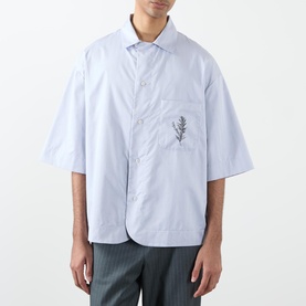 The Gardian Striped Rosemary Logo Shirt