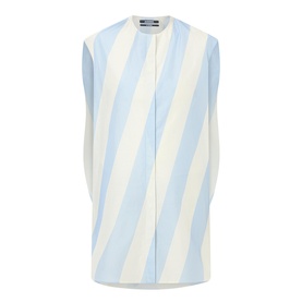 The Berlingot Stripe Mini Shirt Dress