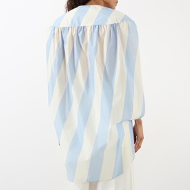 The Berlingot Stripe Mini Shirt Dress