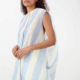 The Berlingot Stripe Mini Shirt Dress