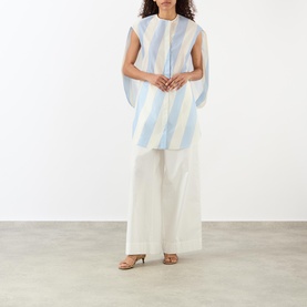 The Berlingot Stripe Mini Shirt Dress