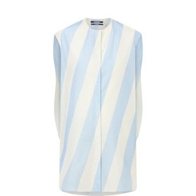 The Berlingot Stripe Mini Shirt Dress