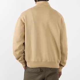 Le Camionneur Gros Grain Logo Half-Zip Sweatshirt