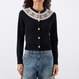 Josefa Fair Isle Cashmere Cardigan