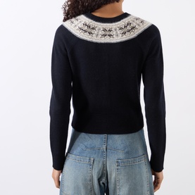 Josefa Fair Isle Cashmere Cardigan