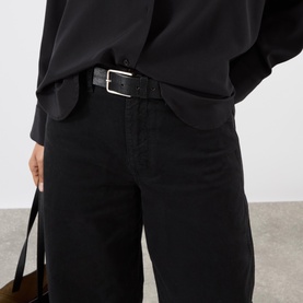 Tribecca Mid-Rise Barrel Leg Trousers