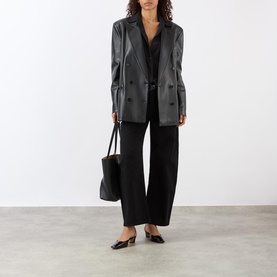 Tribecca Mid-Rise Barrel Leg Trousers