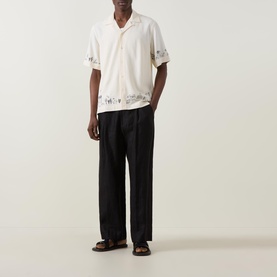 Contrast Trim Bowling Shirt