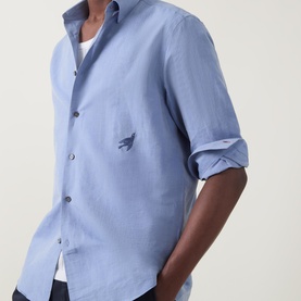 Embroidered Dove Casual Shirt