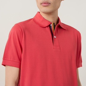Contrast Placket Polo Shirt