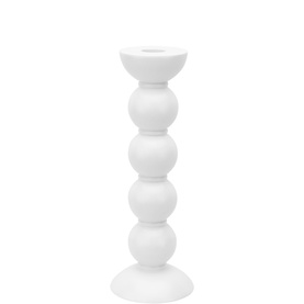 Bobbin White Candle Stick 24cm