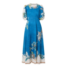 Luda Placement Floral Dress