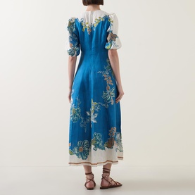 Luda Placement Floral Dress