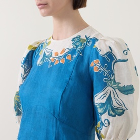 Luda Placement Floral Dress