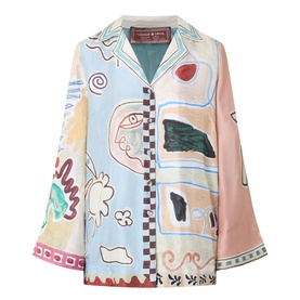 Michelle Printed Silk Shirt