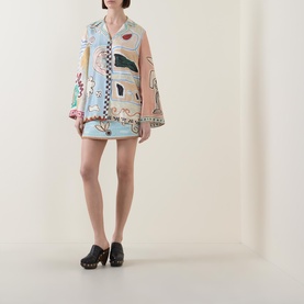 Michelle Printed Silk Shirt