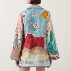 Michelle Printed Silk Shirt