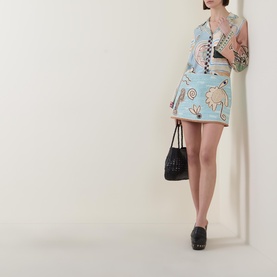 Michelle Printed Silk Shirt