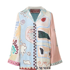 Michelle Printed Silk Shirt