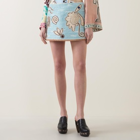 Azar Raffia Skirt