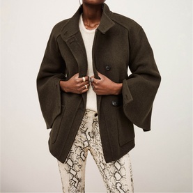 Lourthney Short Belted Coat