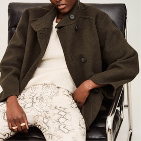 Lourthney Short Belted Coat
