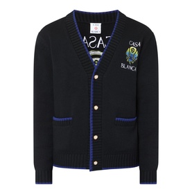 Flaming Tennis Logo Cardigan