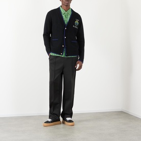 Flaming Tennis Logo Cardigan