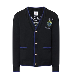 Flaming Tennis Logo Cardigan