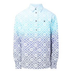 Ombr&eacute; Monogram Logo Overshirt