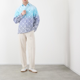 Ombr&eacute; Monogram Logo Overshirt