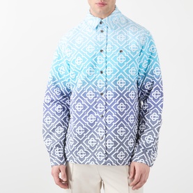 Ombr&eacute; Monogram Logo Overshirt