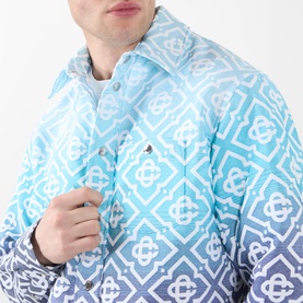 Ombr&eacute; Monogram Logo Overshirt