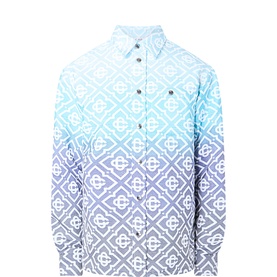 Ombr&eacute; Monogram Logo Overshirt