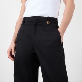 Logo Straight Leg Chinos