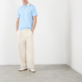 Jacquard Logo Polo Shirt