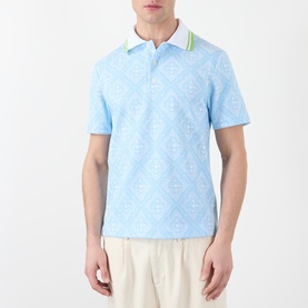 Jacquard Logo Polo Shirt