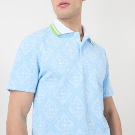 Jacquard Logo Polo Shirt