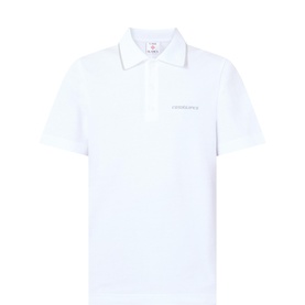 Embossed Laurel Logo Polo Shirt