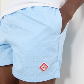 Monogram Logo Jacquard Swim Shorts