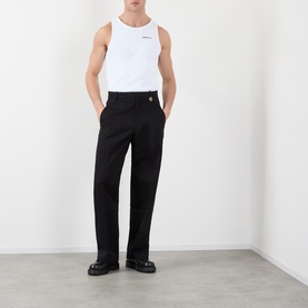 Ribbed Logo Tank Top