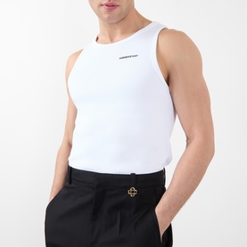 Ribbed Logo Tank Top