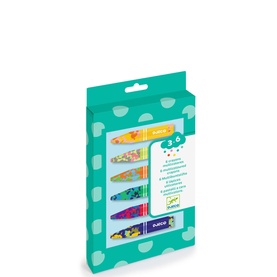 Flower Crayons Six-Piece Set