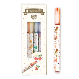 Tinou Glitter Markers Four-Piece Set