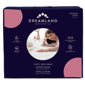 Cosy Dreamer Superior Cotton Double Underblanket Mattress Warmer with Dual Controllers