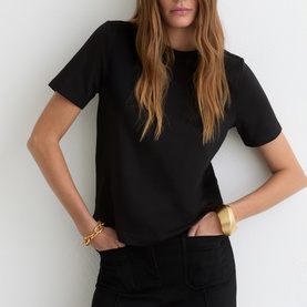 Josie Ribbed Trim T-Shirt